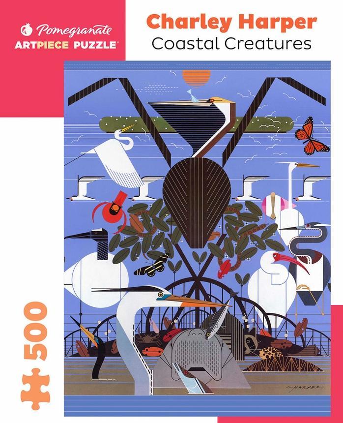 Charley Harper: Coastal Creatures 500-Piece Jigsaw Puzzle