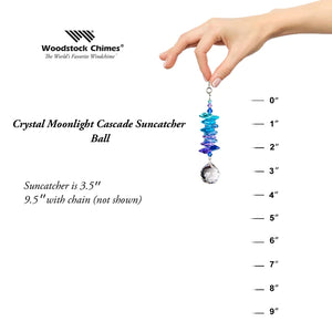 Crystal Moonlight Cascade Suncatcher Ball