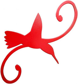 Decorative Hummingbird Hook, Red (Store Pickup Only)