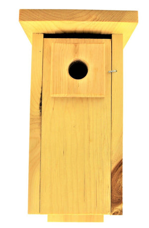Handmade Downy Woodpecker Birdhouse