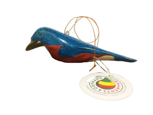 Wood Ornament Bluebird