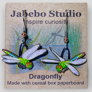 Eco Friendly Dragonfly Earrings