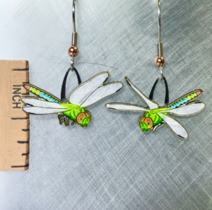 Eco Friendly Dragonfly Earrings