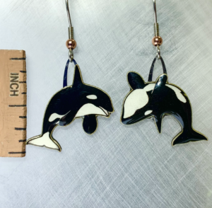 Eco Friendly Orca Earrings
