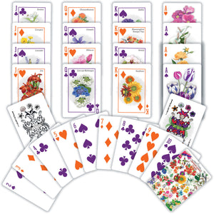 Farmer's Almanac Flowers Playing Cards, 54 Card Deck