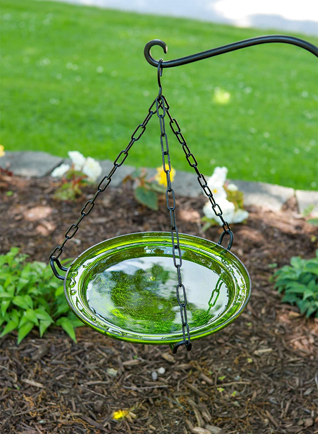 Fern Hanging Birdbath