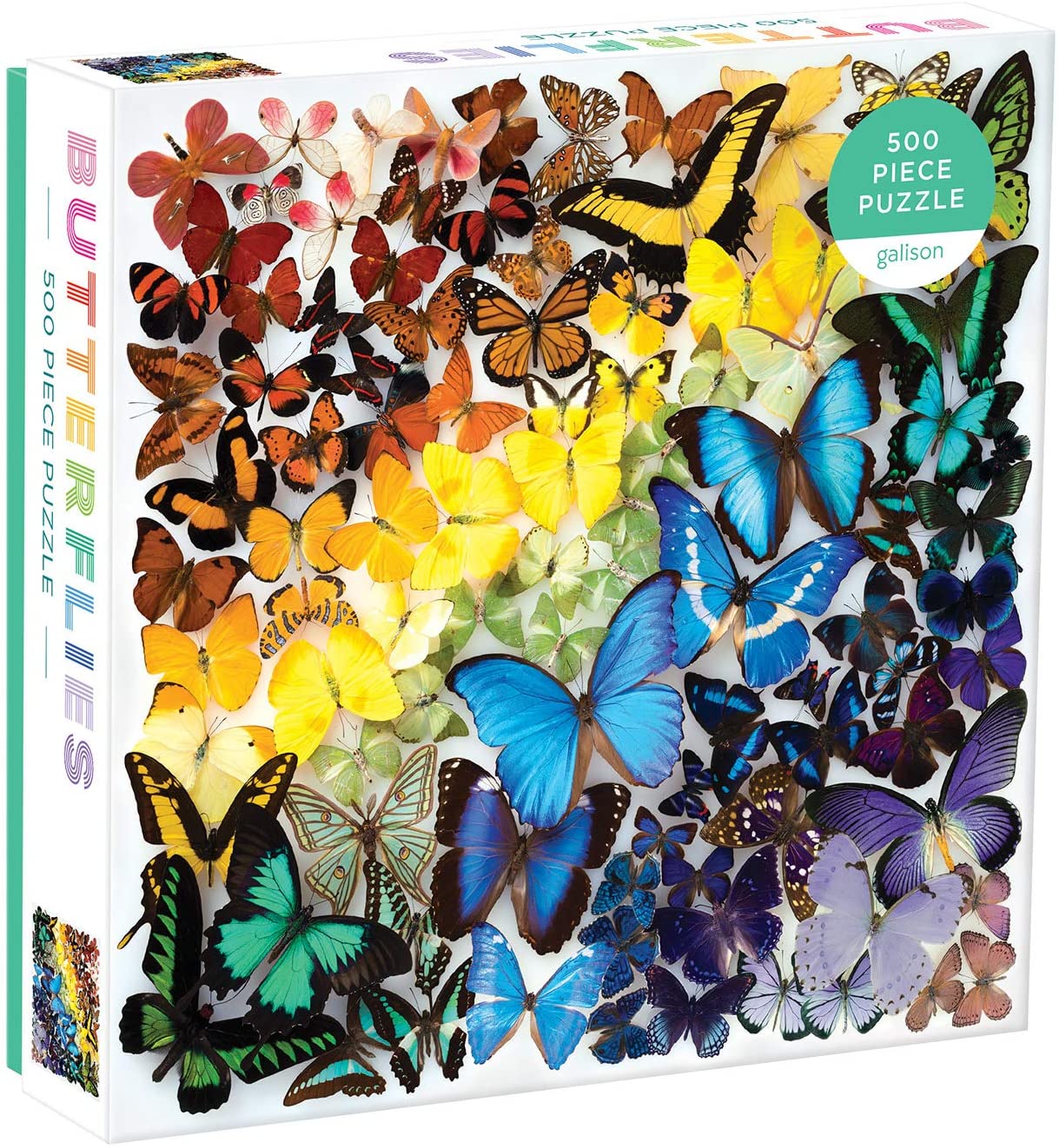 Buy Galison Rainbow Butterflies Puzzle, 500 Pieces Online With