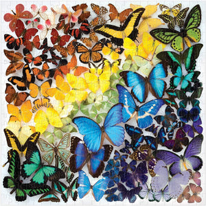 Galison Rainbow Butterflies Puzzle, 500 Pieces