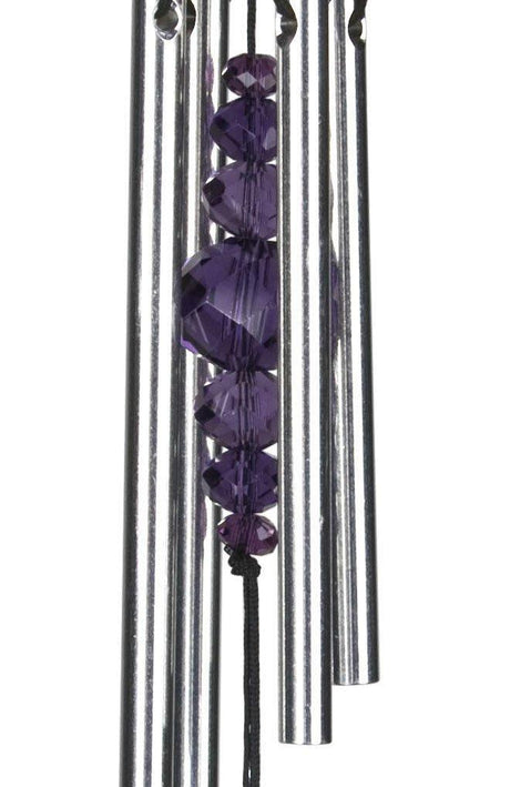 Gem Drop Windchime, Violet, 10-Inch