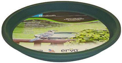 Green Plastic Bird Bath Dish