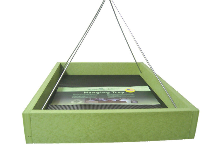 Green Solutions Large Hanging Tray Feeder, Green