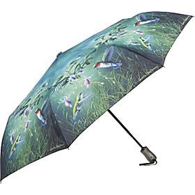 Hautman Brothers "Hummingbirds" Reverse Close Folding Umbrella