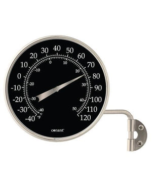 High Contrast Black 4"" Dial Thermometer