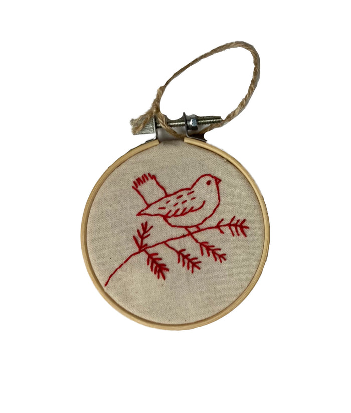 Hoop Embroidered Ornament