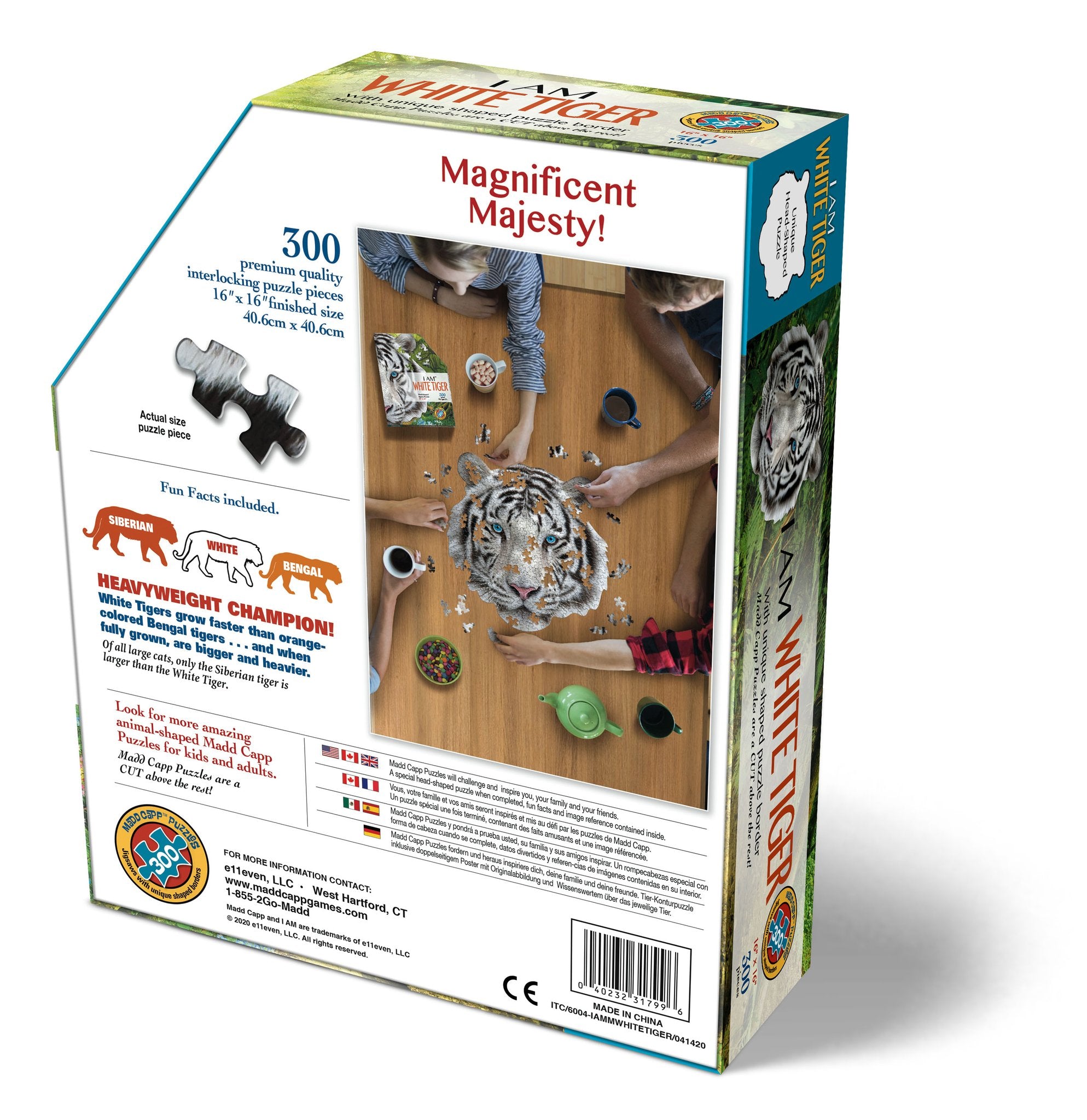 I Am White Tiger 300pc Puzzle – Urban Nature Store