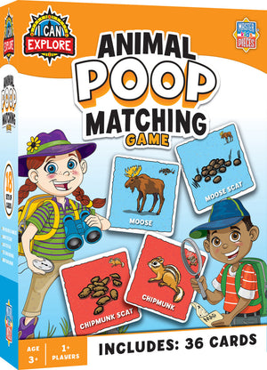 I Can Explore Animal Poop Matching Game