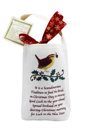 Holiday Good Luck Gift Wren w/Bird Seed