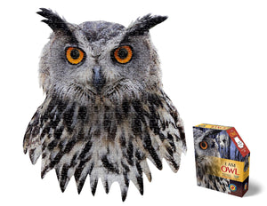 I am Owl, 550pc Head-shaped Jigsaw Puzzle