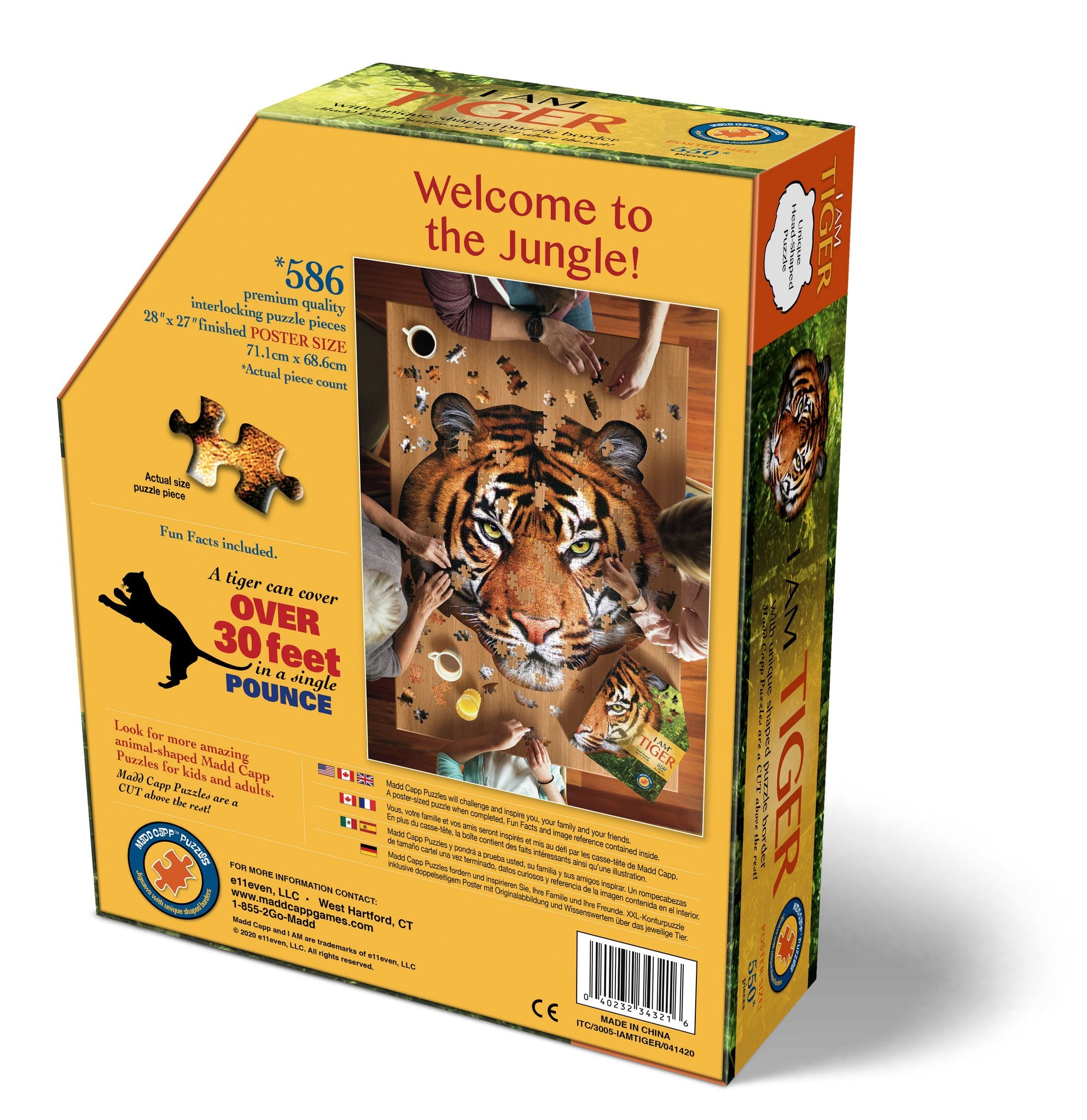 邦楽 THE TIGERS 50th Anniversary Special Box I am Tiger 550 Piece Puzzle – Urban Nature Store