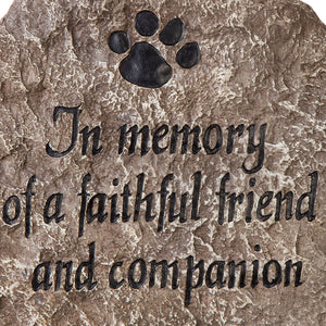 In Memory Of A Faithful Friend And Companion Stepping Stone