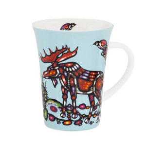 John Rombough Moose Porcelain Mug