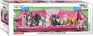 Kitty Cat Couch Panorama 1000pc Puzzle