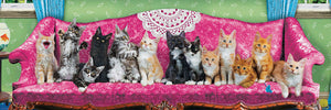 Kitty Cat Couch Panorama 1000pc Puzzle