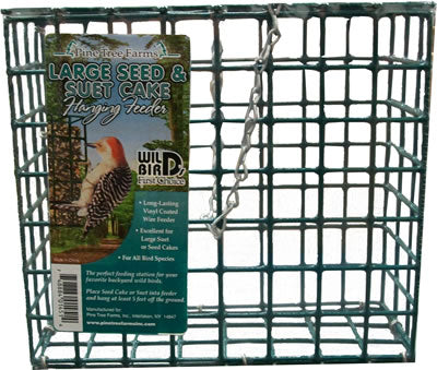 Large Seed and Suet Cake Hanging Feeder
