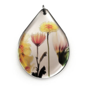 Mirror Drip Bouquet Pendant With Chain