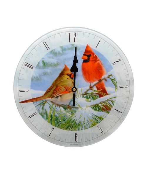 Marc Hanson Winter Light 12 inch Glass Clock