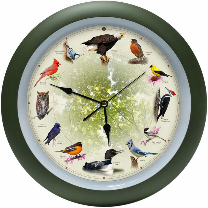 Mark Feldstein Limited Edition 20th Anniversary Singing Bird Clock, 13 Inch