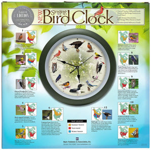 Mark Feldstein Limited Edition 20th Anniversary Singing Bird Clock, 13 Inch