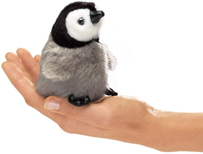 Mini Baby Emperor Penguin Finger Puppet