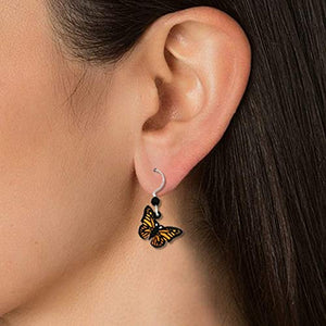 Monarch Hand Painted Earrings