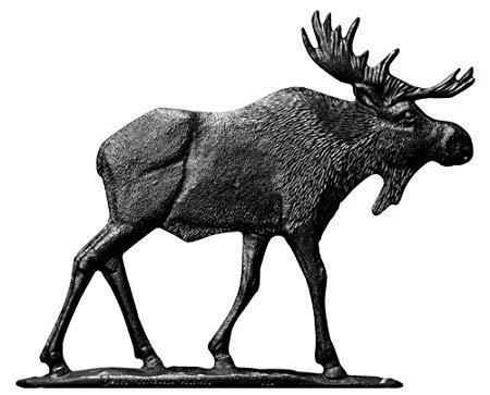 Moose Weathervane, 30-Inch, Black