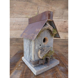 Recycled Barnboard & Metal Birdhouse, #38