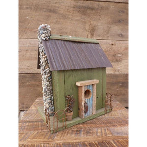 Recycled Barnboard & Metal Birdhouse, #8