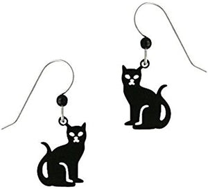 Niki Black Cat Earrings