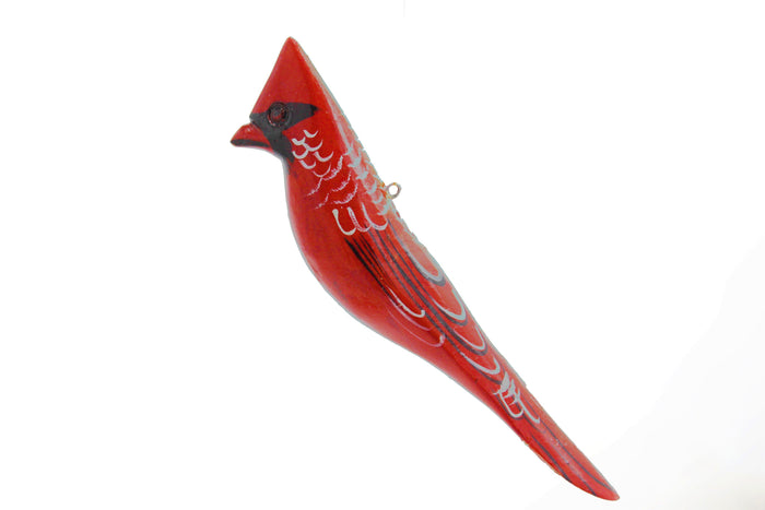 Wood Bird Ornament: North American: Cardinal