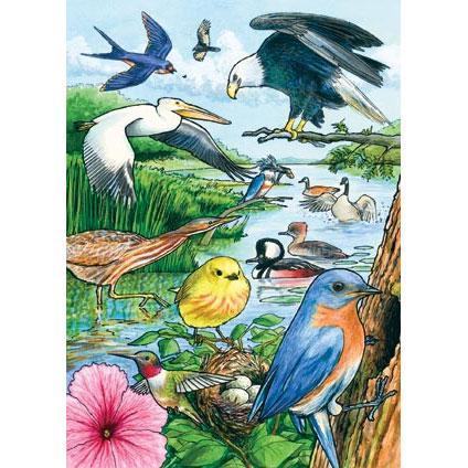 North American Birds Tray Puzzle, 35pc
