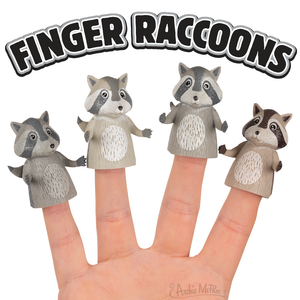 Ollie Raccoon Finger Puppet (1 Finger Puppet)