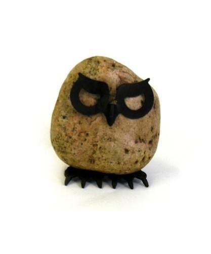 Owl Sculpture, Iron & Stone (Store Pickup Only)
