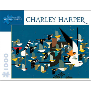Charley Harper Mystery of the Missing Migrants, 1,000-piece Jigsaw Puzzle