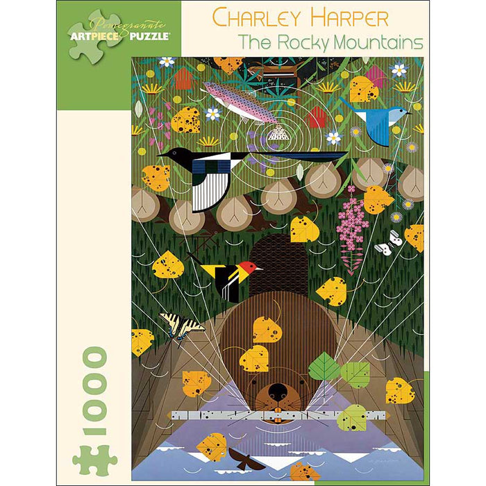 Charley Harper The Rocky Mountains Jigsaw Puzzle, 1000 pcs