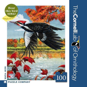 Pileated Woodpecker Mini 100 Piece Jigsaw Puzzle