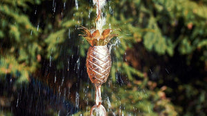 Pineapple Pure Copper 8.5 ft. Rain Chain