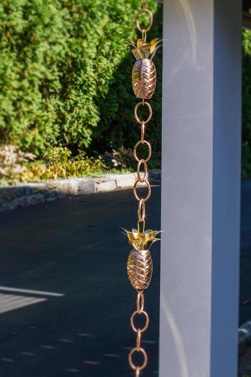 Buy Pineapple Pure Copper 8.5 ft. Rain Chain Online With Canadian Pricing -  Urban Nature Store