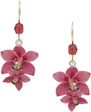 Pink Orchids UV Print Earrings