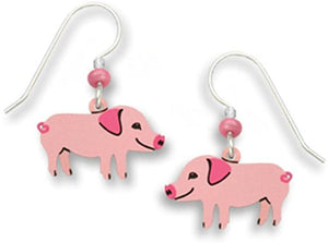 Pink Piggy Pig Earrings