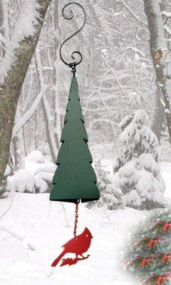 Pointed Fir of the North With Cardinal Windcatcher